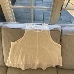 Frame White Tank Top